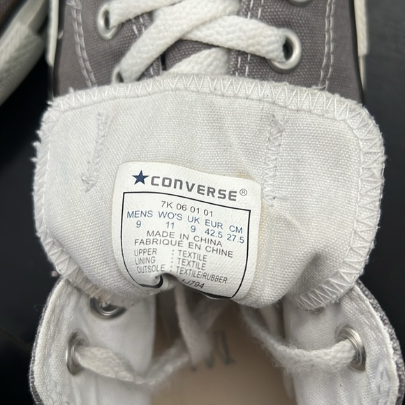 Mens Converse Ankle Height Grey size 9 - Picture 13 of 13